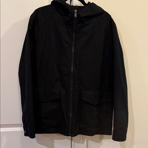 Men's Banana Republic Black Hooded Full Zip Jacket
